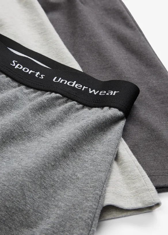 Boxer aderenti a mezza lunghezza con cotone (pacco da 3), bonprix