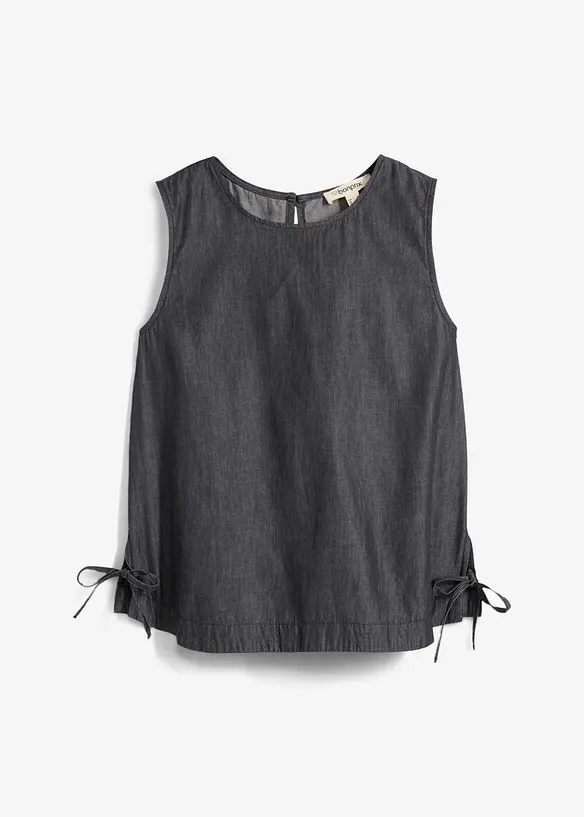 Top in jeans di cotone biologico, bonprix