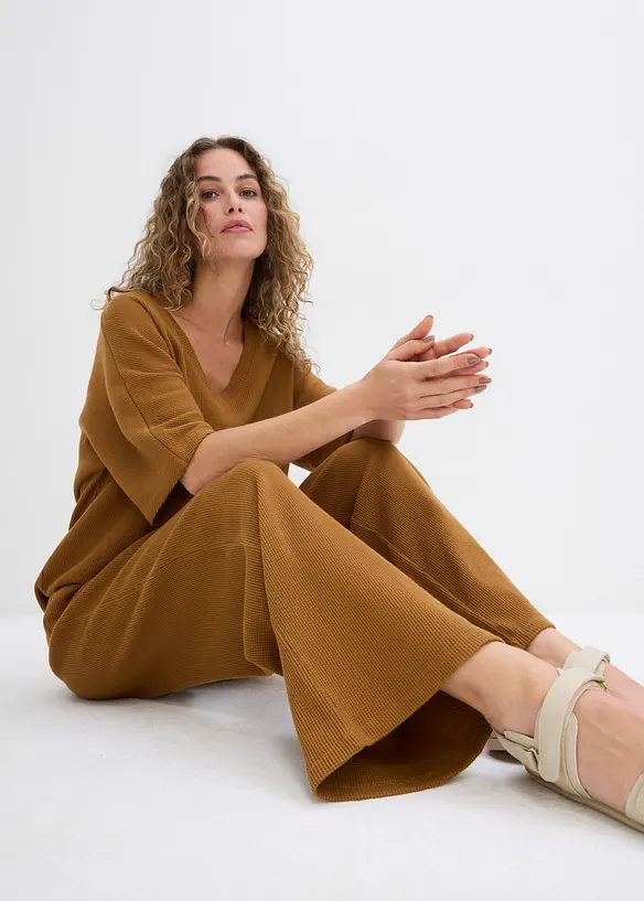 Pantaloni operati in puro cotone, bonprix
