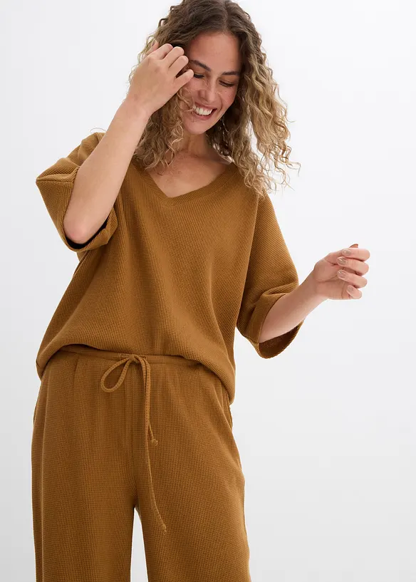 Pantaloni operati in puro cotone, bonprix