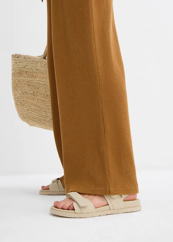 Pantaloni operati in puro cotone, bonprix