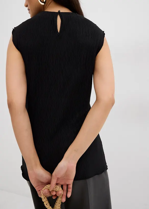 Top in crinkle strutturato, bonprix