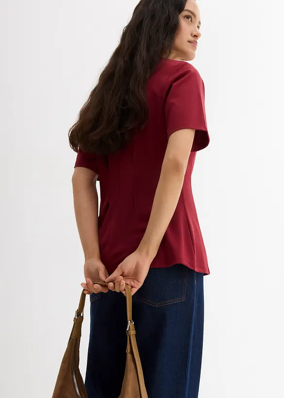 Maglia sfiancata realizzata in morbido Punto di Roma, bonprix