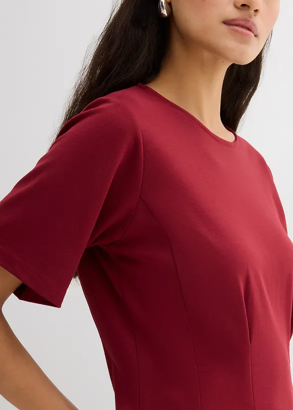 Maglia sfiancata realizzata in morbido Punto di Roma, bonprix