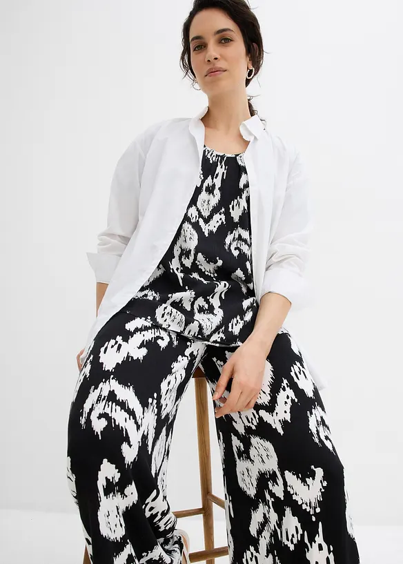 Pantaloni in jersey di misto viscosa, bonprix