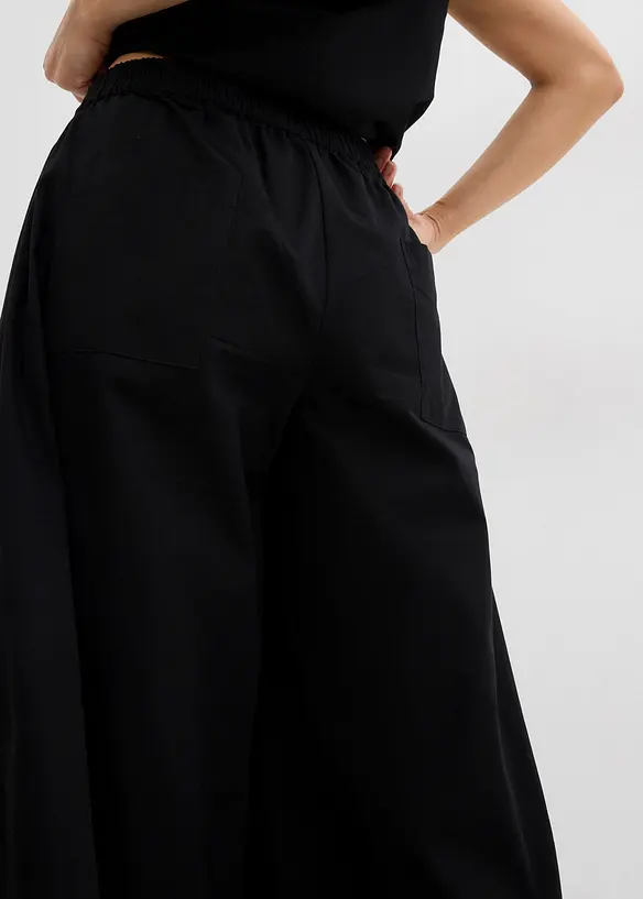 Pantaloni culotte ampi in puro cotone, bonprix