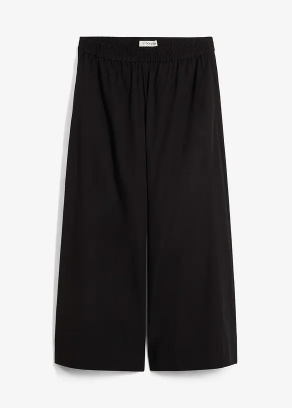 Pantaloni culotte ampi in puro cotone, bonprix