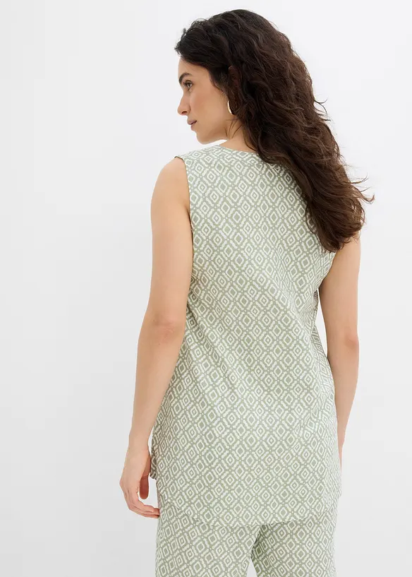 Blusa lunga in morbida viscosa, bonprix