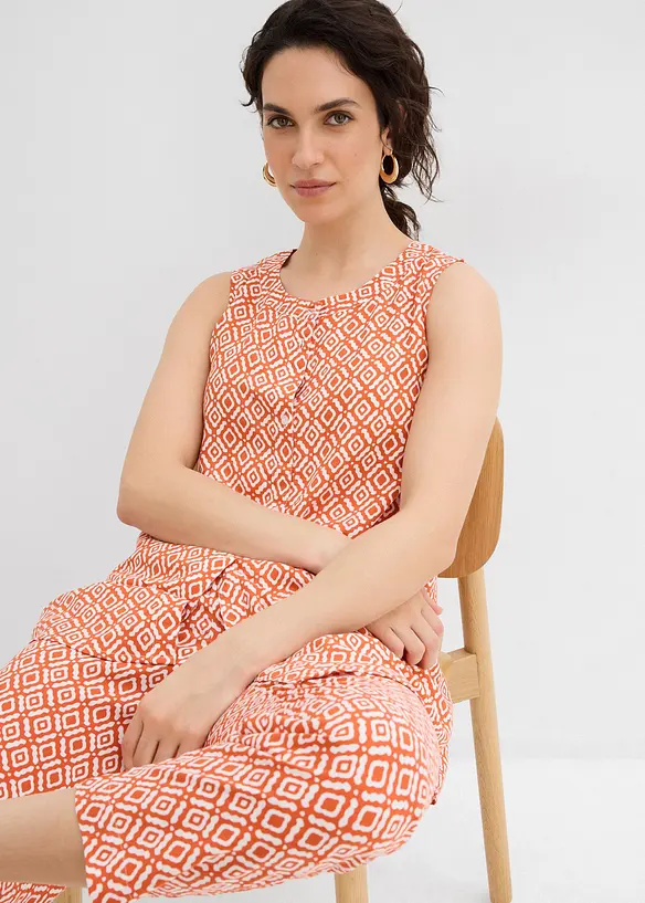 Blusa lunga in morbida viscosa, bonprix
