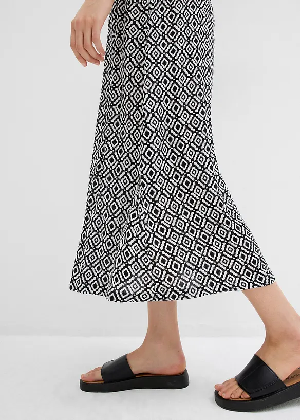 Gonna lunga in viscosa crinkle, bonprix
