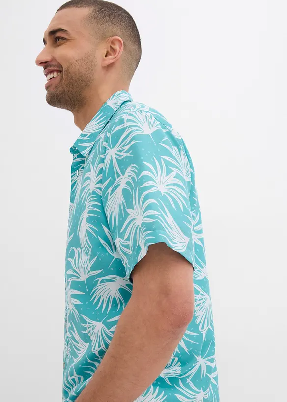 Camicia a maniche corte in viscosa, bonprix