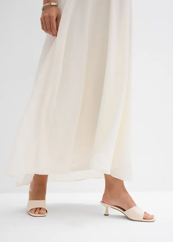 Abito da sposa prémaman con pizzo, satin e georgette, bonprix