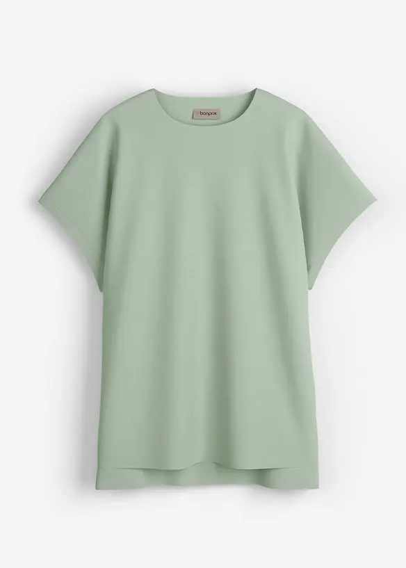 T-shirt asimmetrica in jersey di cotone pesante, bonprix