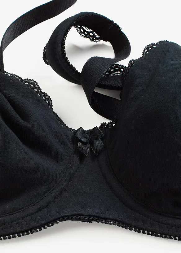 Reggiseno t-shirt minimizer con ferretto e cotone biologico (pacco da 2), bonprix