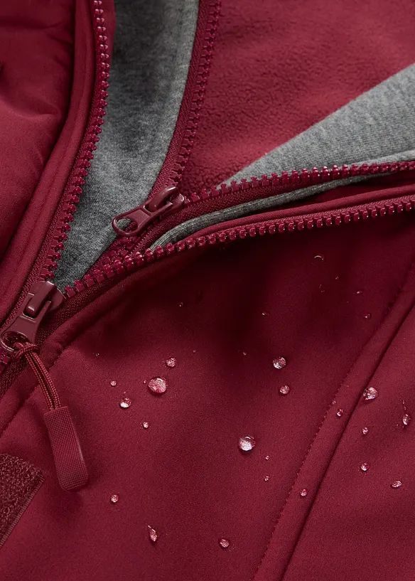 Giacca lunga 2 in 1 in softshell idrorepellente, bonprix