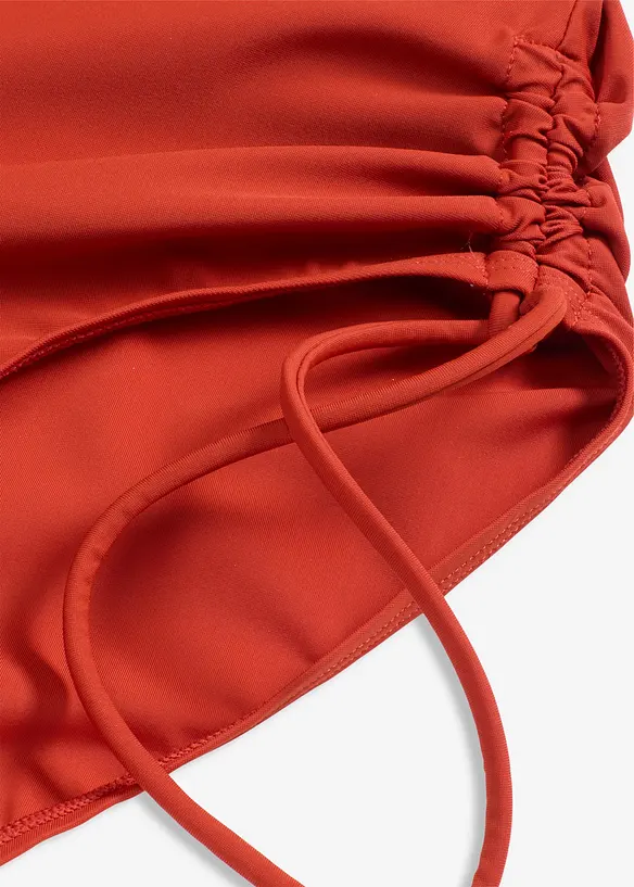Costume intero con laccetti ed effetto modellante leggero, bonprix