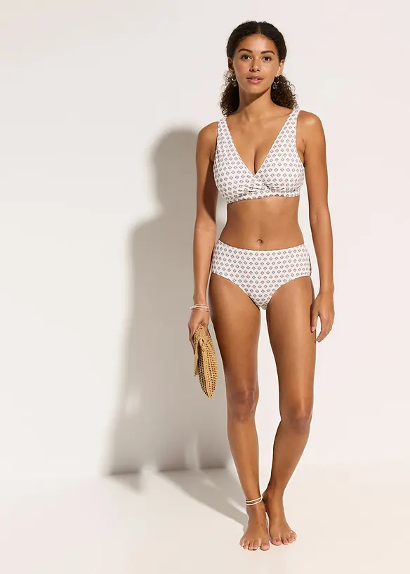 Reggiseno bustier per bikini con scollatura a V, bonprix