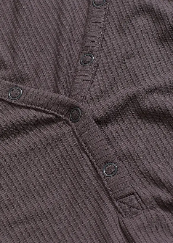 Pigiama estivo in morbida maglia a costine, bonprix