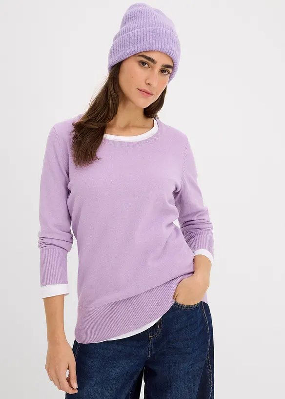 Maglione in filato fine, bonprix