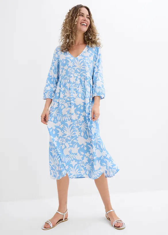 Abito midi in viscosa fluente, bonprix