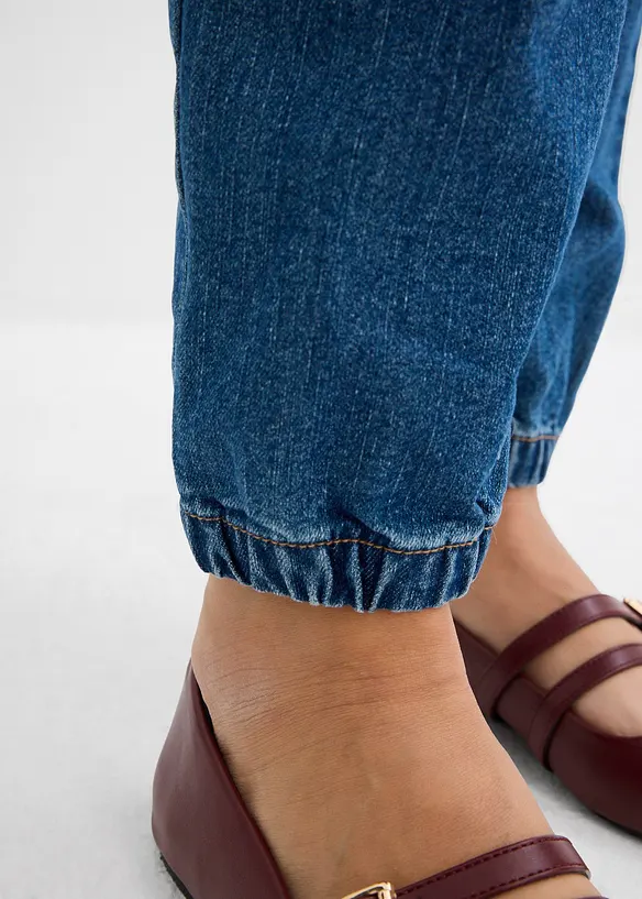 Joggers di jeans prémaman in cotone biologico, bonprix