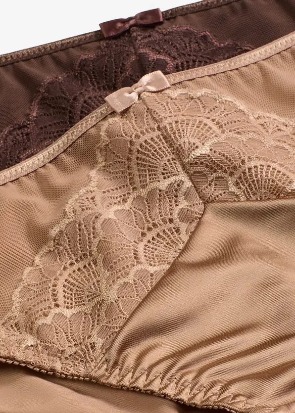 Slip con effetto lucido (pacco da 2), bonprix