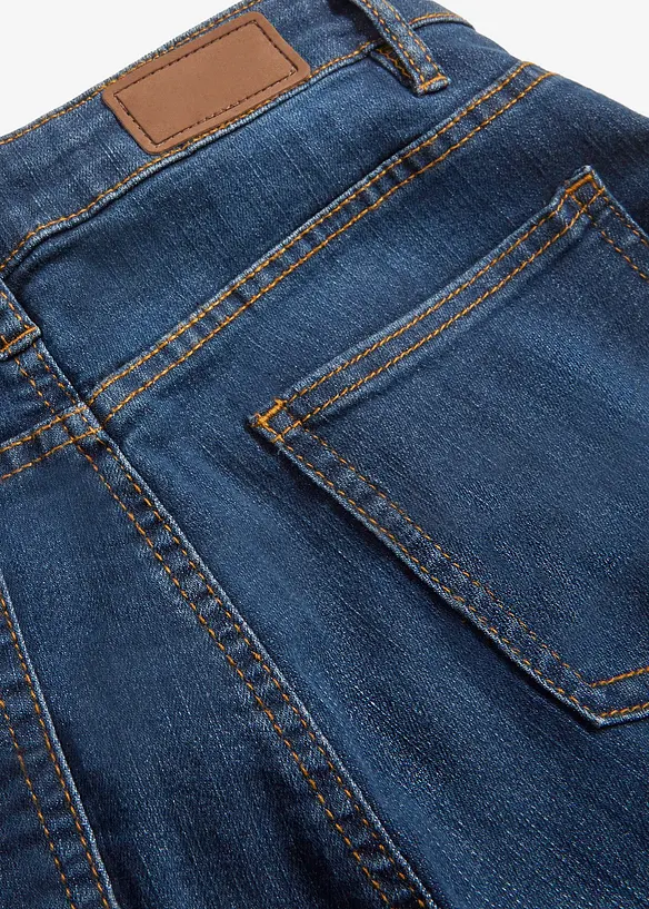 Jeans elasticizzati bootcut, vita media, bonprix