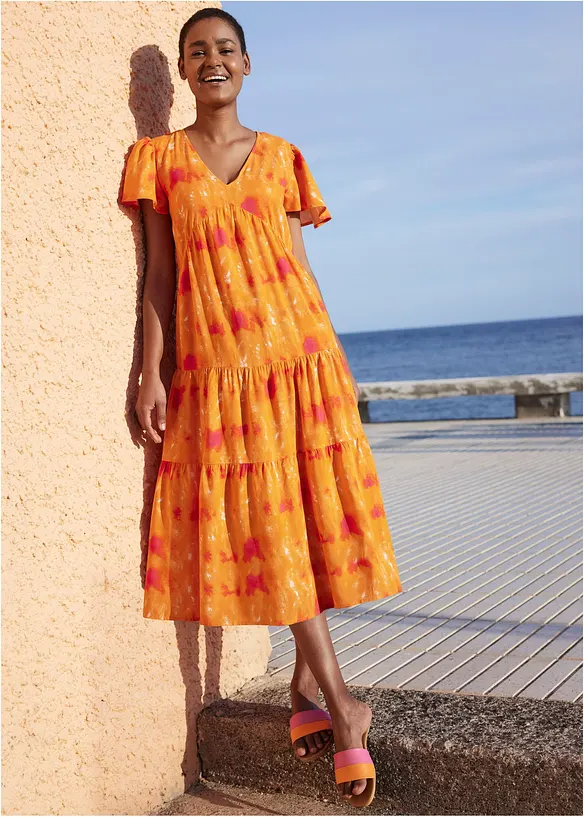 Abito midi in viscosa, bonprix
