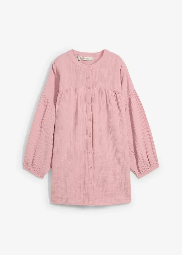 Blusa oversize in mussola di cotone, bonprix