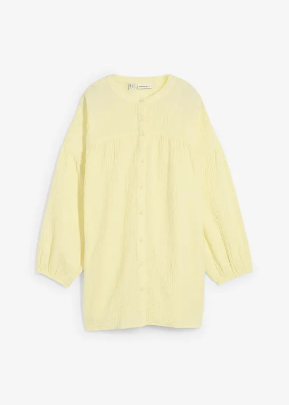 Blusa oversize in mussola di cotone, bonprix