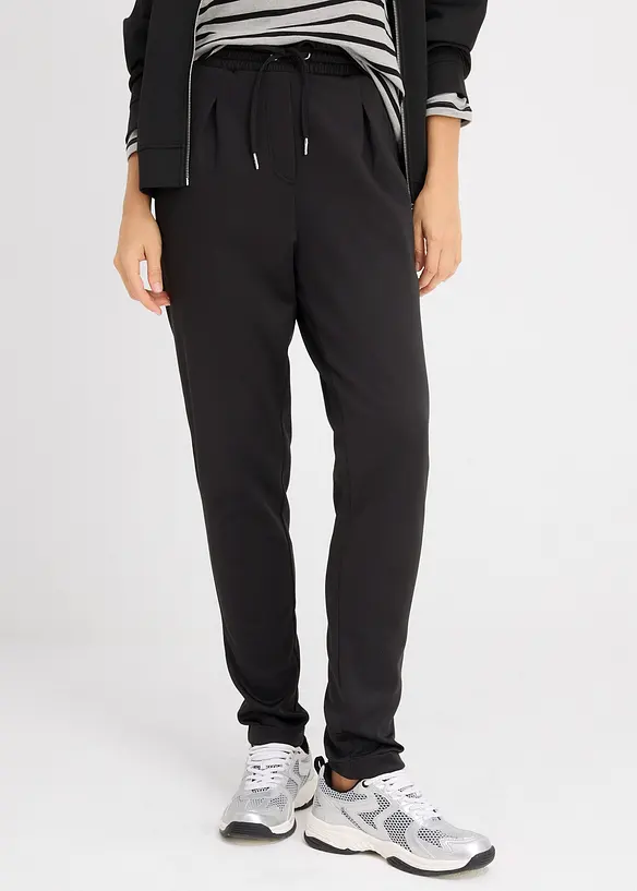 Pantaloni chino in tessuto effetto neoprene, bonprix