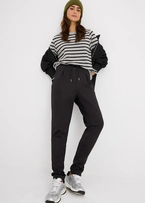 Pantaloni chino in tessuto effetto neoprene, bonprix