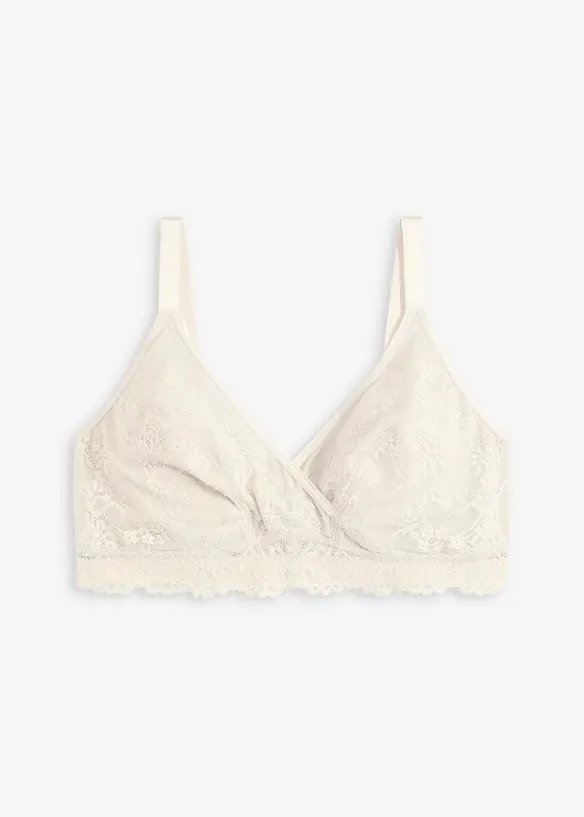 Reggiseno minimizer senza ferretto con pizzo delicato, bonprix