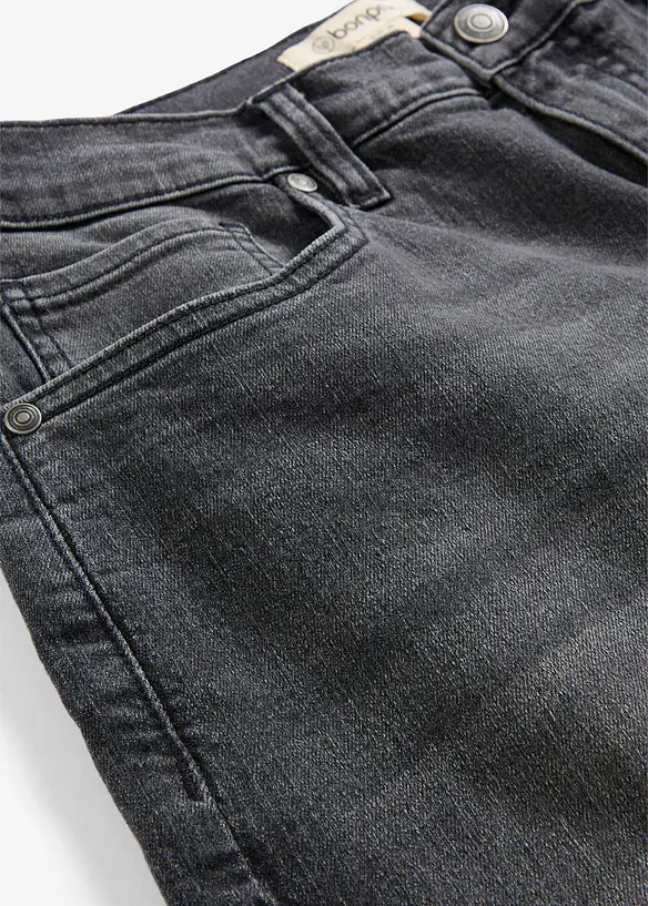 Jeans wide leg a vita alta, bonprix