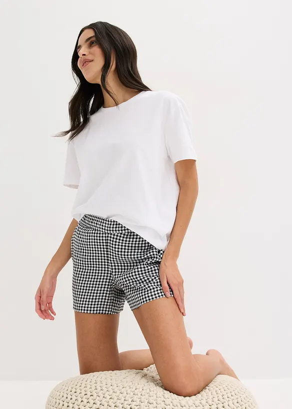Pigiama estivo con shorts stampati, bonprix