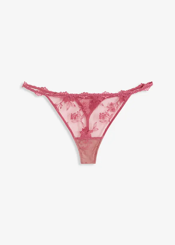 Tanga con pizzo floreale, bonprix