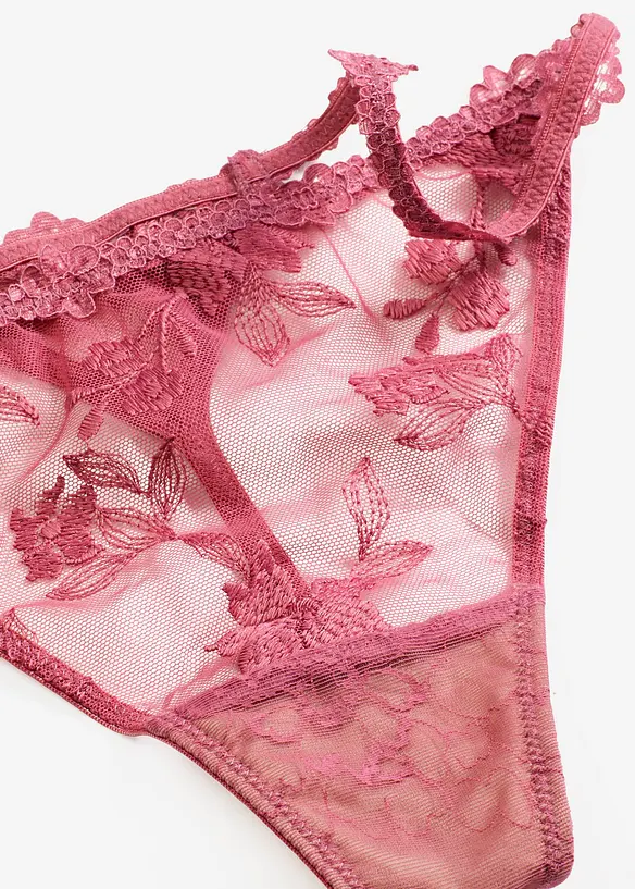 Tanga con pizzo floreale, bonprix