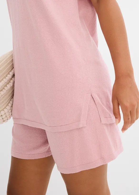 Maglia in fine misto cotone e lino, bonprix
