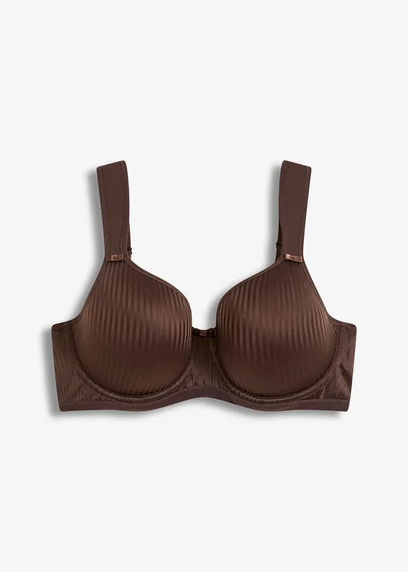 Reggiseno con coppe preformate, spalline imbottite ed effetto lucido, bonprix
