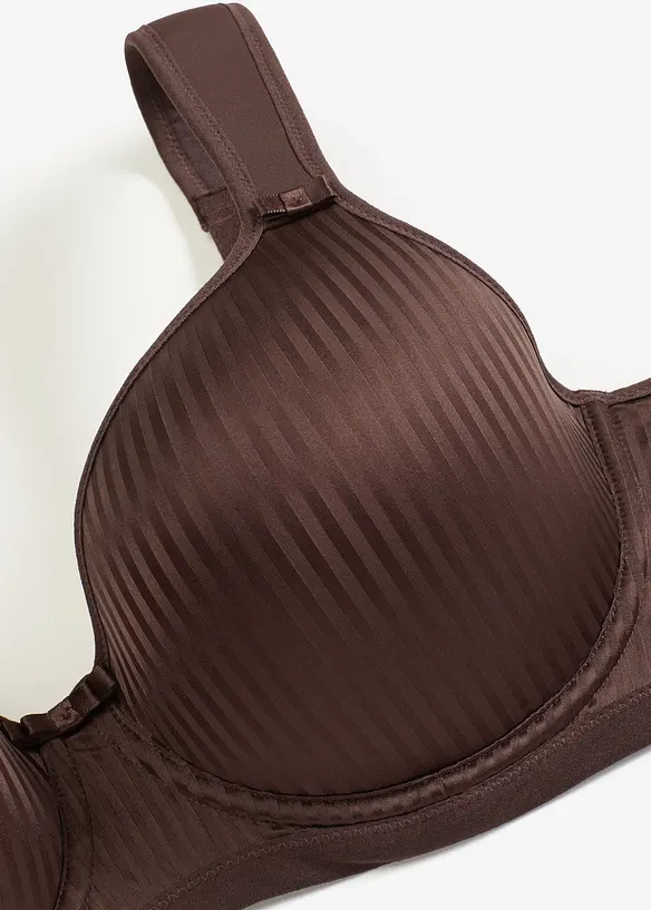 Reggiseno con coppe preformate, spalline imbottite ed effetto lucido, bonprix