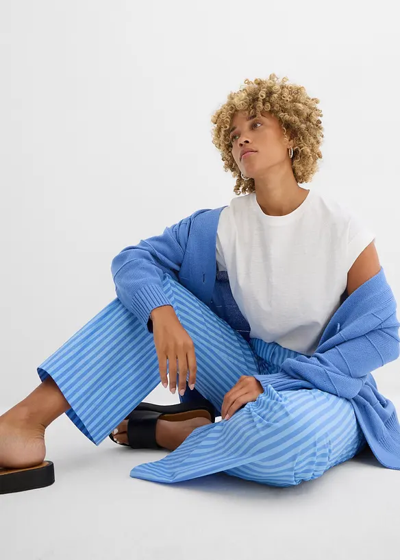 Pantaloni a palazzo in popeline, bonprix