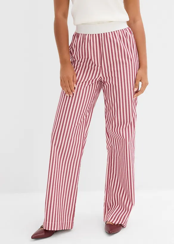 Pantaloni a palazzo in popeline, bonprix