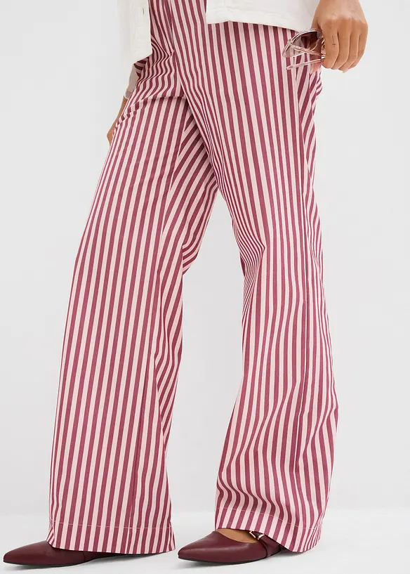 Pantaloni a palazzo in popeline, bonprix