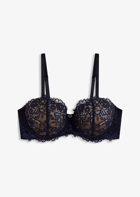 Reggiseno a balconcino in pizzo cigliato delicato, bonprix