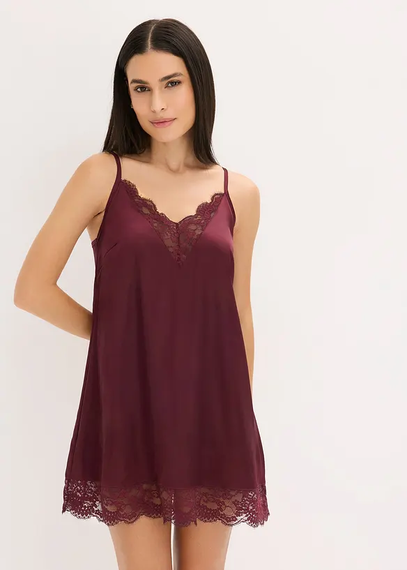 Sottoveste in satin con effetto lucido, bonprix