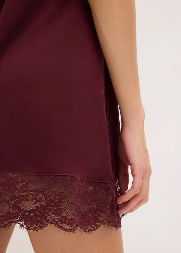 Sottoveste in satin con effetto lucido, bonprix