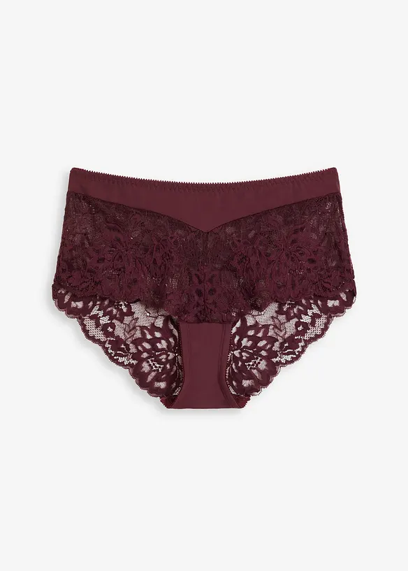 Culotte a vita alta con pizzo delicato, bonprix