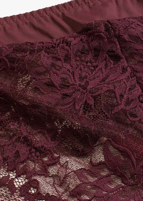 Culotte a vita alta con pizzo delicato, bonprix