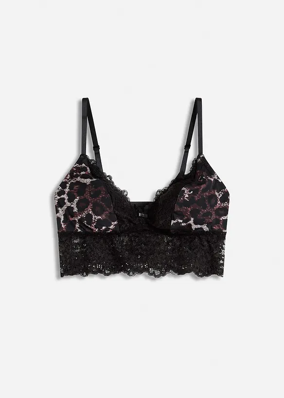 Reggiseno bustier a triangolo con pizzo, bonprix