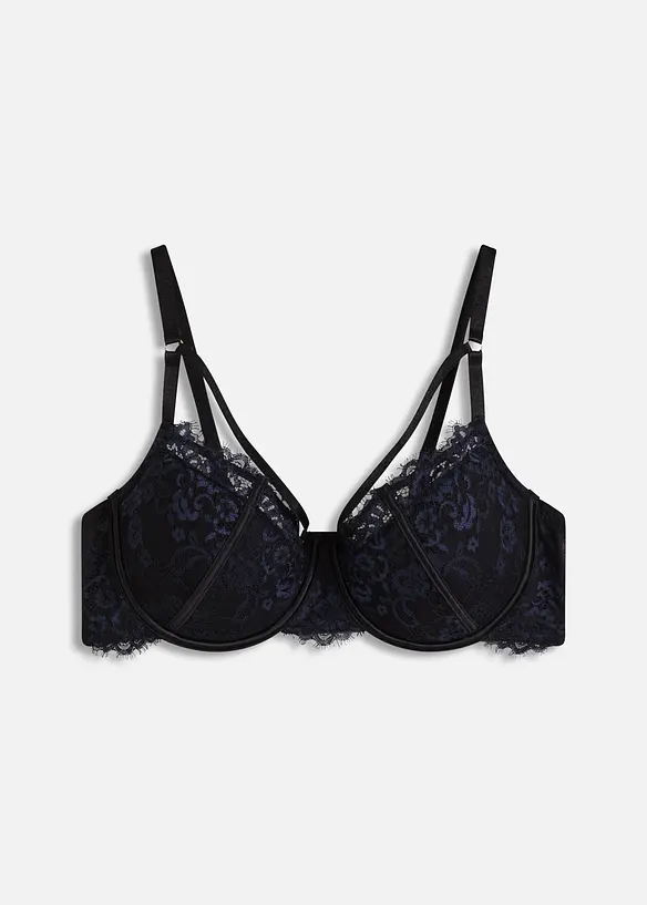 Reggiseno con coppe preformate in pizzo cigliato delicato, bonprix
